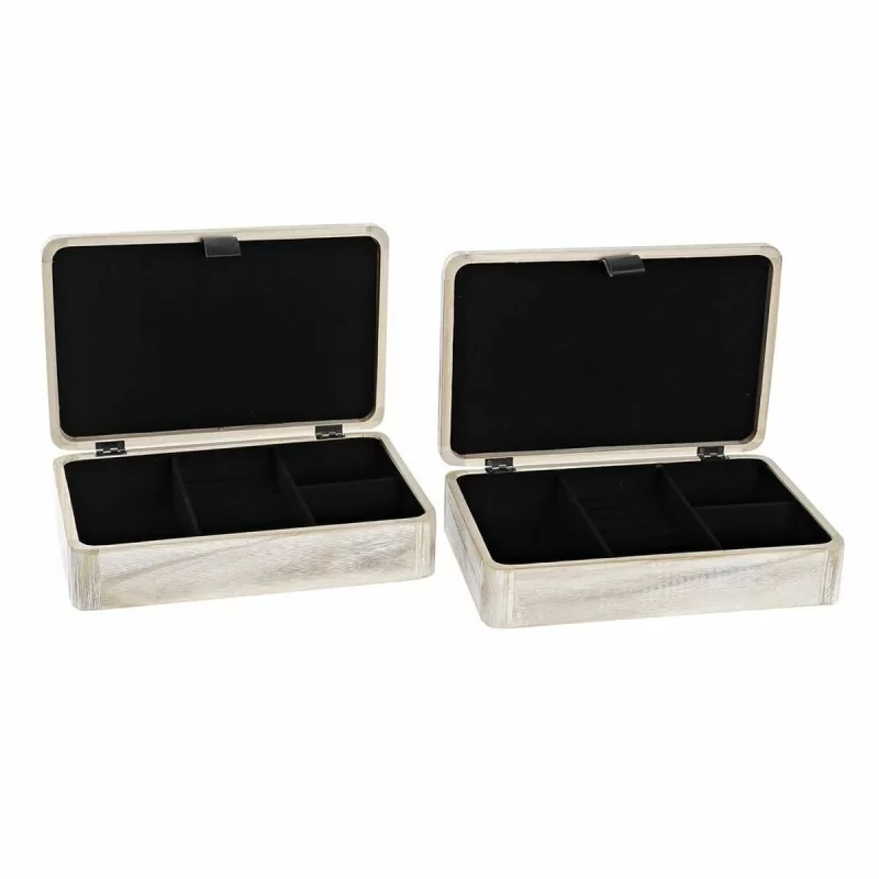 Decorative box DKD Home Decor Natural MDF Wood...