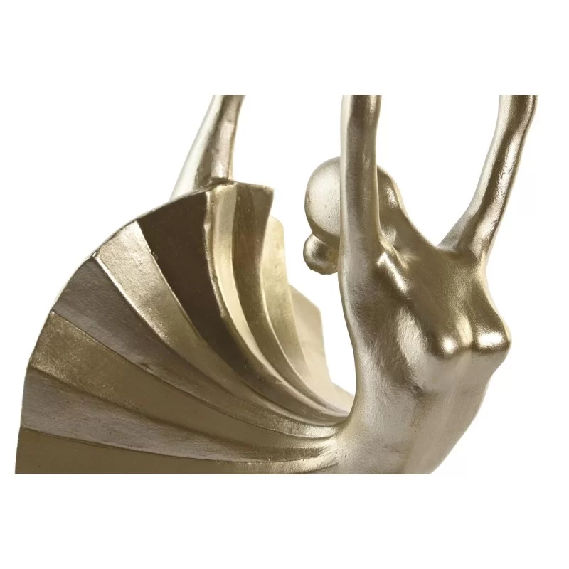 Decorative Figure DKD Home Decor Black Golden...