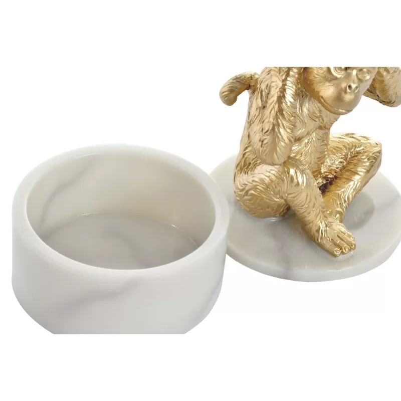 Decorative Figure DKD Home Decor White Golden...