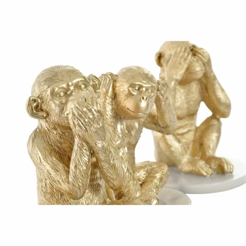 Decorative Figure DKD Home Decor White Golden...