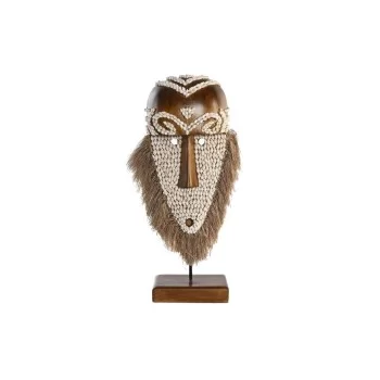 Decorative Figure DKD Home Decor Natural Mask Fibre (30 x...