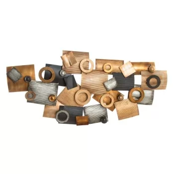 Wall Decoration DKD Home Decor Abstract Grey Metal Copper...