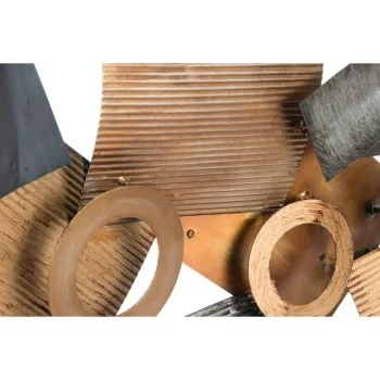 Wall Decoration DKD Home Decor Abstract Grey Metal Copper... 2
