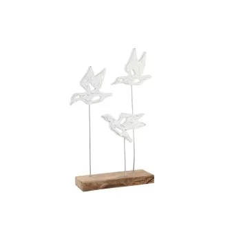 Decorative Figure DKD Home Decor Brown White Iron Mango...