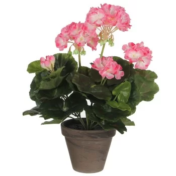 Decorative Plant Mica Decorations PVC Geranium (11,5 x 33...