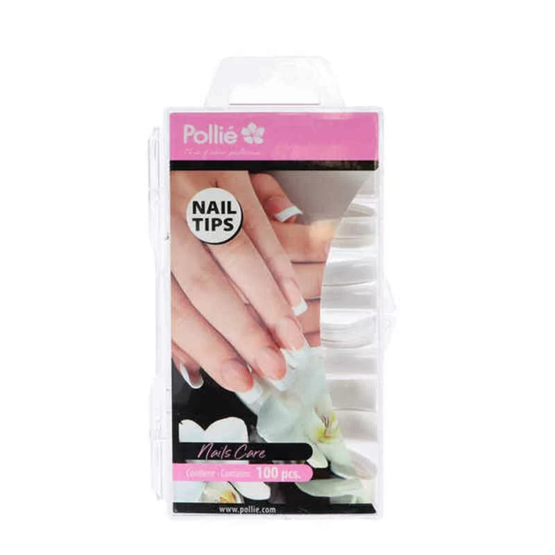 False nails Eurostil BLANCOS SQUARE Squares White (100 uds)