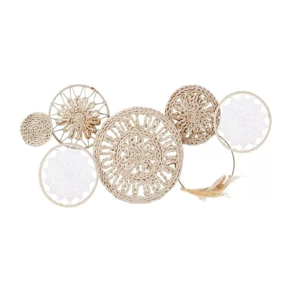 Wall Decoration DKD Home Decor 79 X 7 X 41,5 CM Natural White Boho