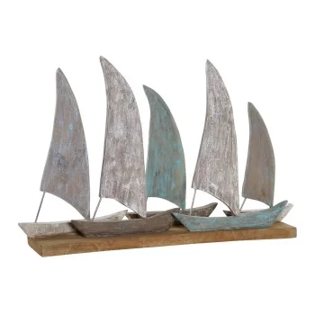 Decorative Figure DKD Home Decor Yachts Metal Mango wood...