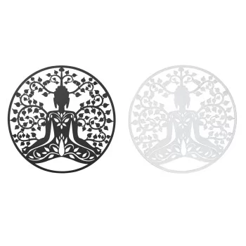 Wall Decoration DKD Home Decor 100 x 1 x 100 cm Black...