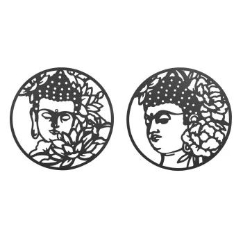 Wall Decoration DKD Home Decor 100 x 1 x 100 cm Black...