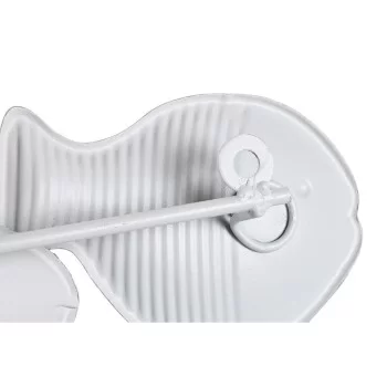 Wall Decoration DKD Home Decor Blue Metal White... 2