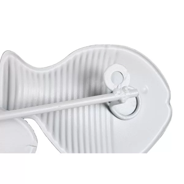 Wall Decoration DKD Home Decor Blue Metal White Mediterranean Fish (105 x 5 x 31 cm)