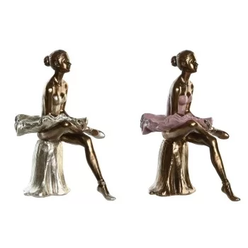 Decorative Figure DKD Home Decor Pink White Ballet Dancer...