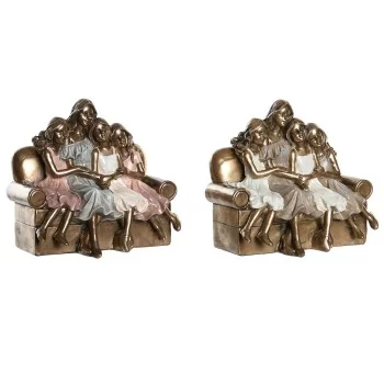 Decorative Figure DKD Home Decor 17 x 10,5 x 15,5 cm Pink...