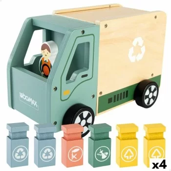 Garbage Truck Woomax Toy 8 Pieces 24 x 15 x 13,5 cm (4...