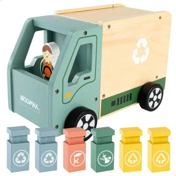 Garbage Truck Woomax Toy 8 Pieces 24 x 15 x 13,5 cm (4... 2