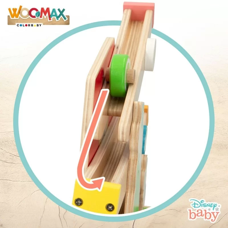 Wooden Track with Ramps for Car Disney 5 Pieces...