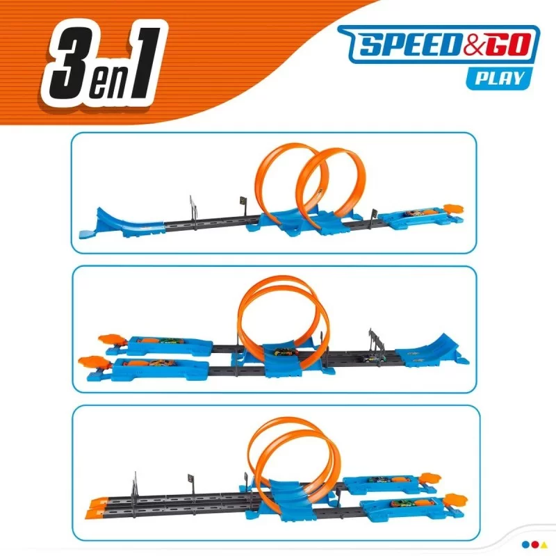 Acrobatic Track Speed & Go 4 cars 4 Units 112,5...