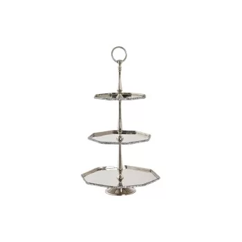 Centerpiece DKD Home Decor Silver Aluminium (28 x 28 x 47...