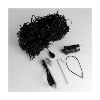 LED Curtain Lights Black Soft green 2
