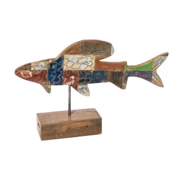 Decorative Figure Calypso Fish 51 x 13 x 28 cm Teak...