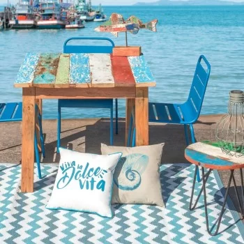 Decorative Figure Calypso Fish 51 x 13 x 28 cm Teak... 2