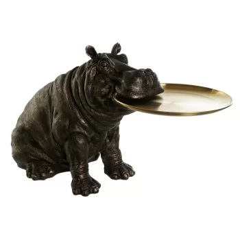 Decorative Figure DKD Home Decor Copper Hippopotamus 74 x...