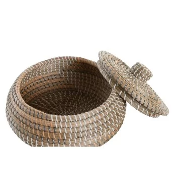 Basket set DKD Home Decor Natural Seagrass Tropical 32 x... 2