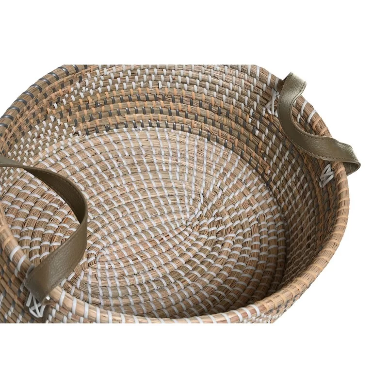 Basket set DKD Home Decor 45 x 35 x 18 cm...