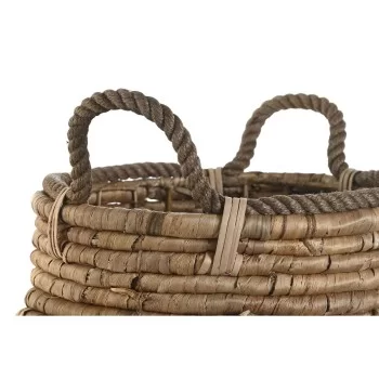 Decorative basket DKD Home Decor 8 x 28 x 60 cm Metal... 2
