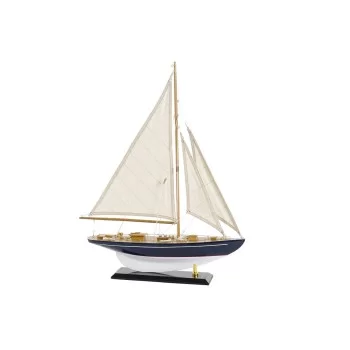 Barco DKD Home Decor 42 x 9 x 62 cm Blue White