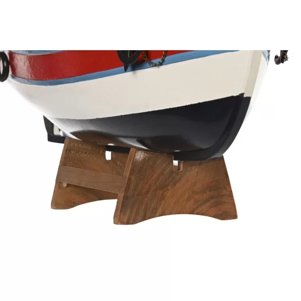 Barco DKD Home Decor 40 x 13,5 x 35 cm Red Blue White