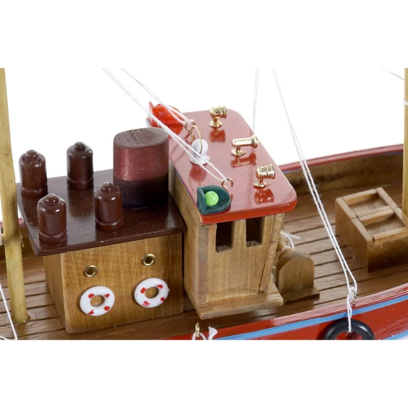 Barco DKD Home Decor 40 x 13,5 x 35 cm Red Blue...