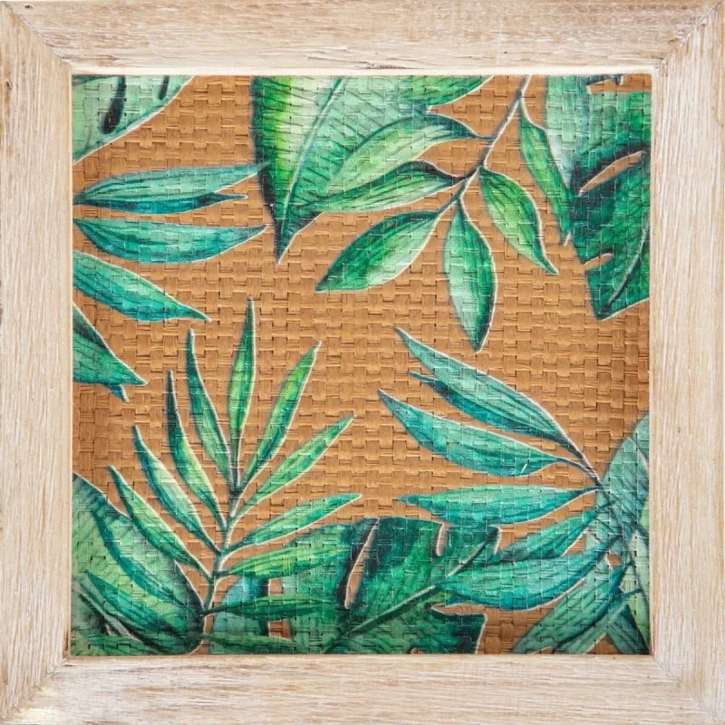 Decorative box Sheets Rattan 20 x 20 x 12 cm...