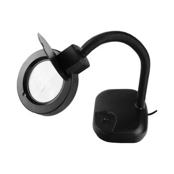 Flexo/Desk lamp EDM Table top magnifying glass Black 12 W...