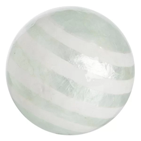 Balls CAPIZ Decoration Mint 10 x 10 x 10 cm (8 Units)
