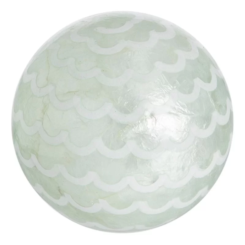 Balls CAPIZ Decoration Mint 10 x 10 x 10 cm (8...