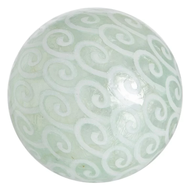 Balls CAPIZ Decoration Mint 10 x 10 x 10 cm (8...