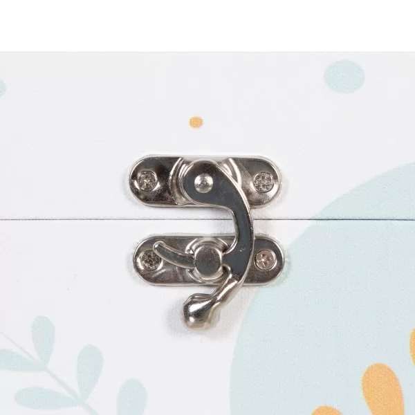 Set of Chests 30 x 18 x 15 cm Canvas DMF (2 Pieces)