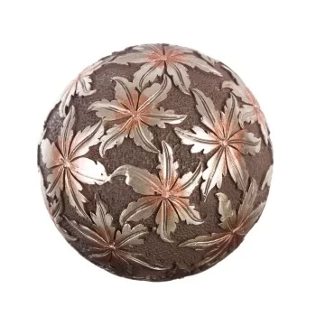 Balls Decoration Brown Bronze 10 x 10 x 10 cm (8 Units) 2