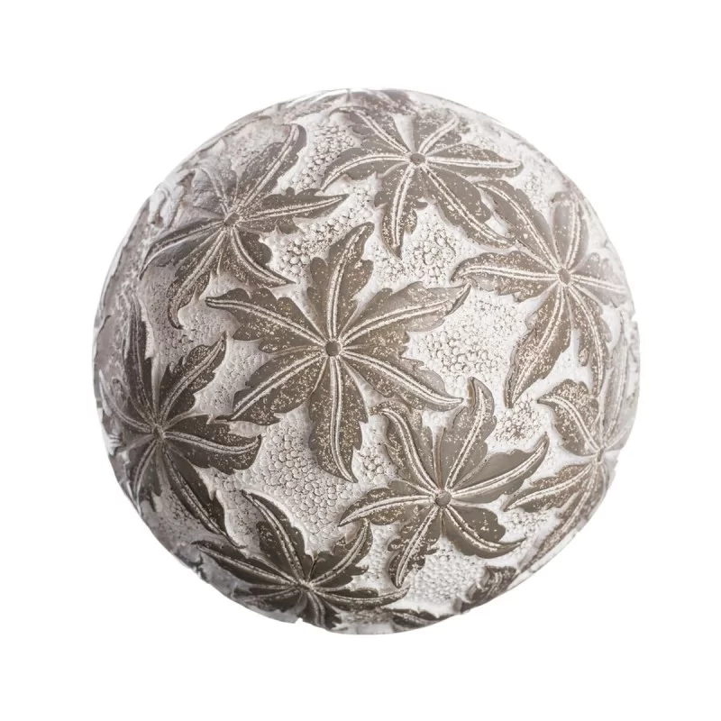 Balls Decoration Grey White 10 x 10 x 10 cm (8...