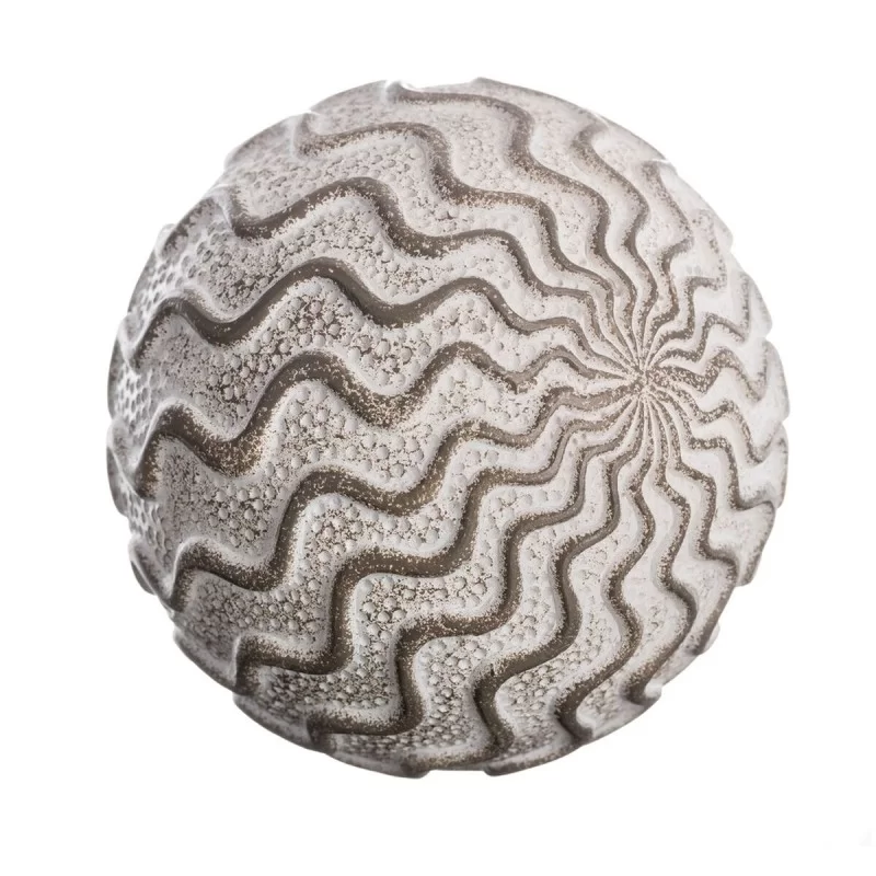 Balls Decoration Grey White 10 x 10 x 10 cm (8...