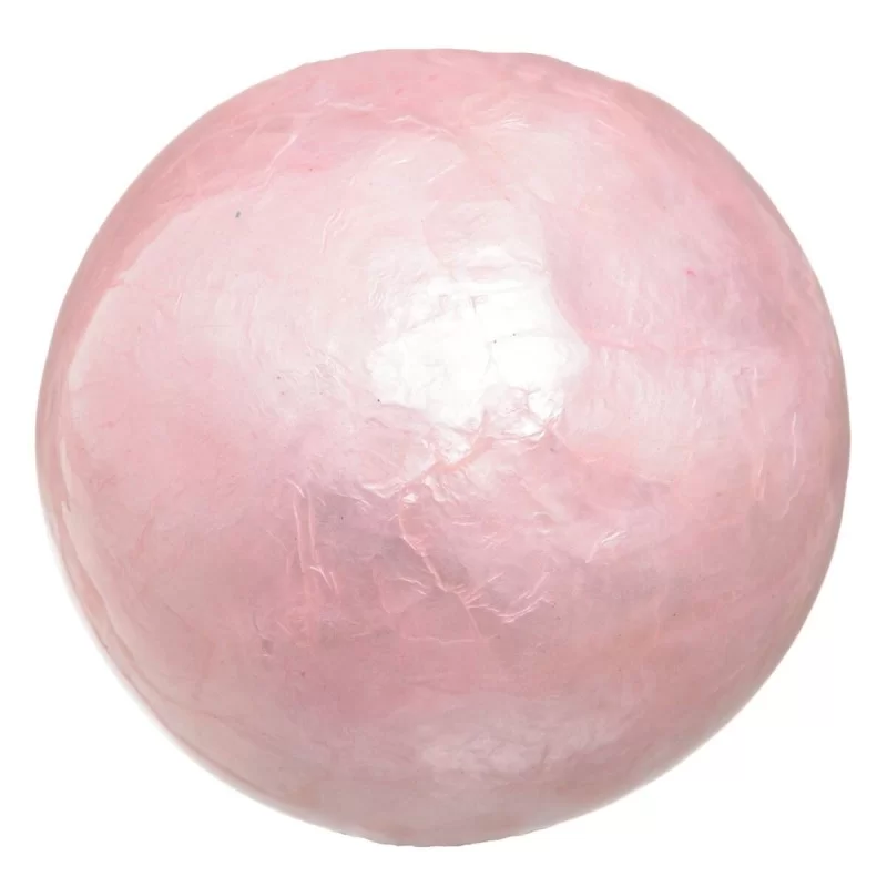 Balls CAPIZ Decoration Pink 10 x 10 x 10 cm (8...