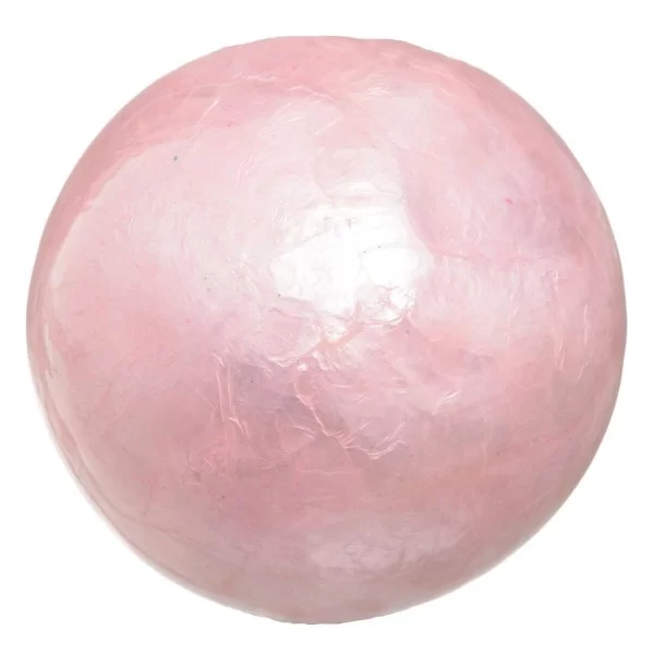Balls CAPIZ Decoration Pink 10 x 10 x 10 cm (8 Units)