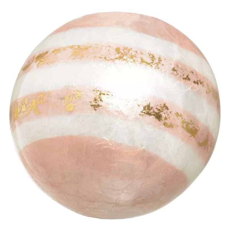 Balls CAPIZ Decoration Pink 10 x 10 x 10 cm (8...