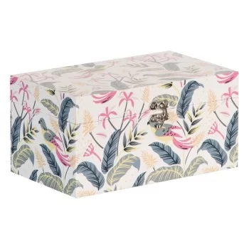 Set of Chests 30 x 18 x 15 cm Canvas DMF (2 Pieces) 2