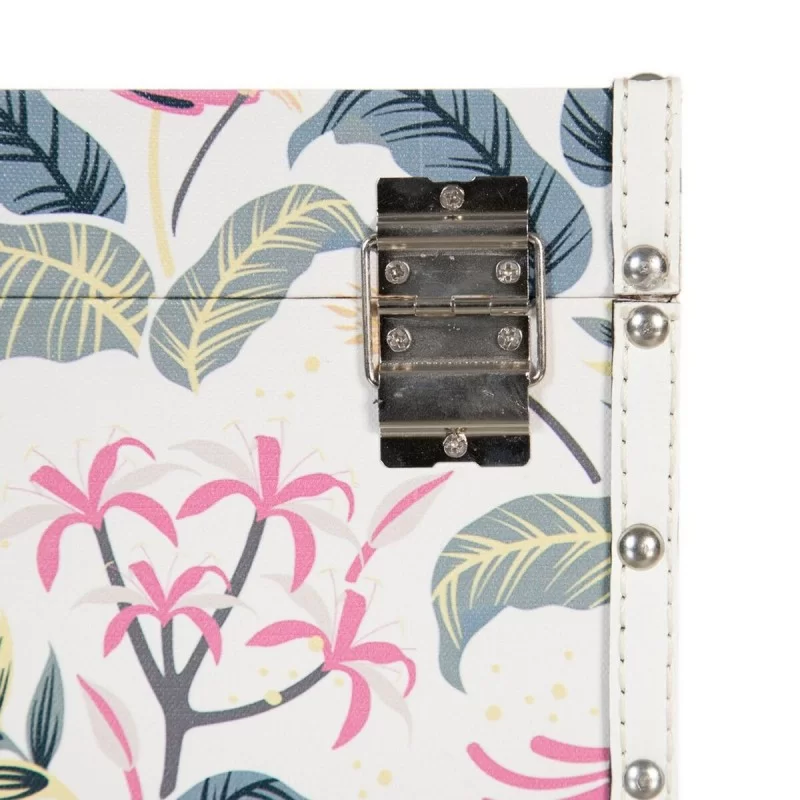 Set of Chests 30 x 18 x 15 cm Canvas DMF (2...