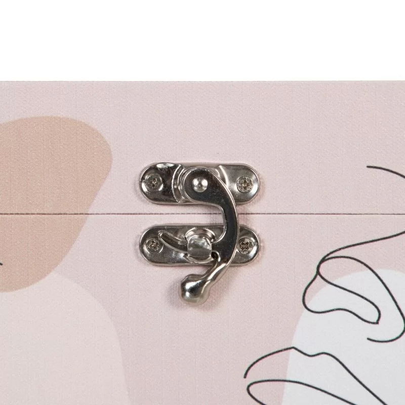 Set of Chests 30 x 18 x 15 cm Canvas DMF (2...