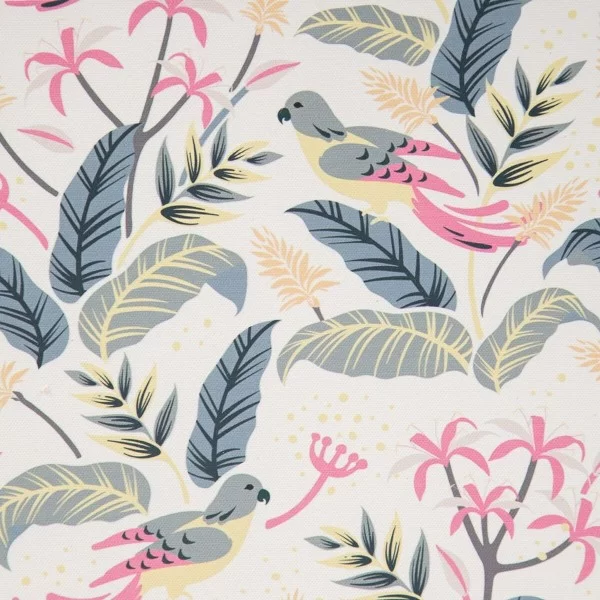 Set of Chests 30 x 18 x 15 cm Canvas DMF (2 Pieces)