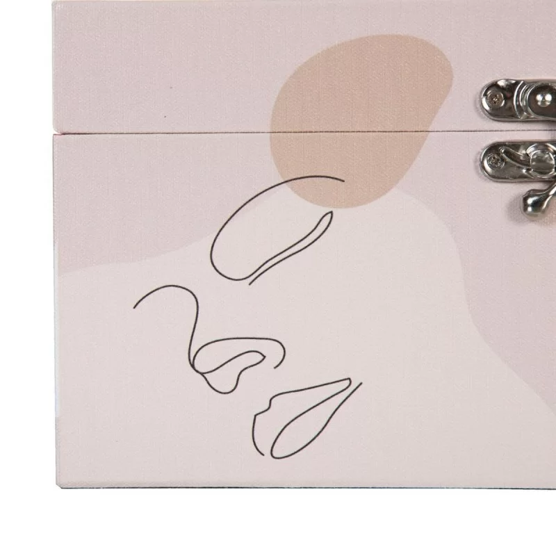 Set of Chests 30 x 18 x 15 cm Canvas DMF (2...